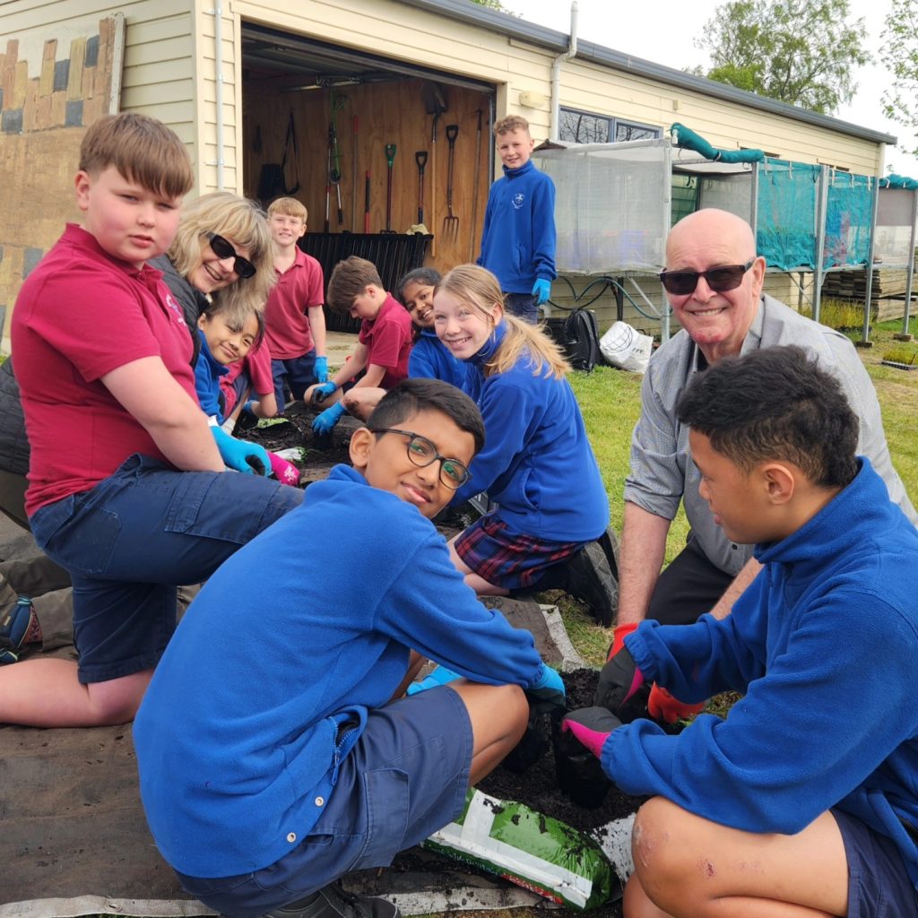 Potting Out With The Students