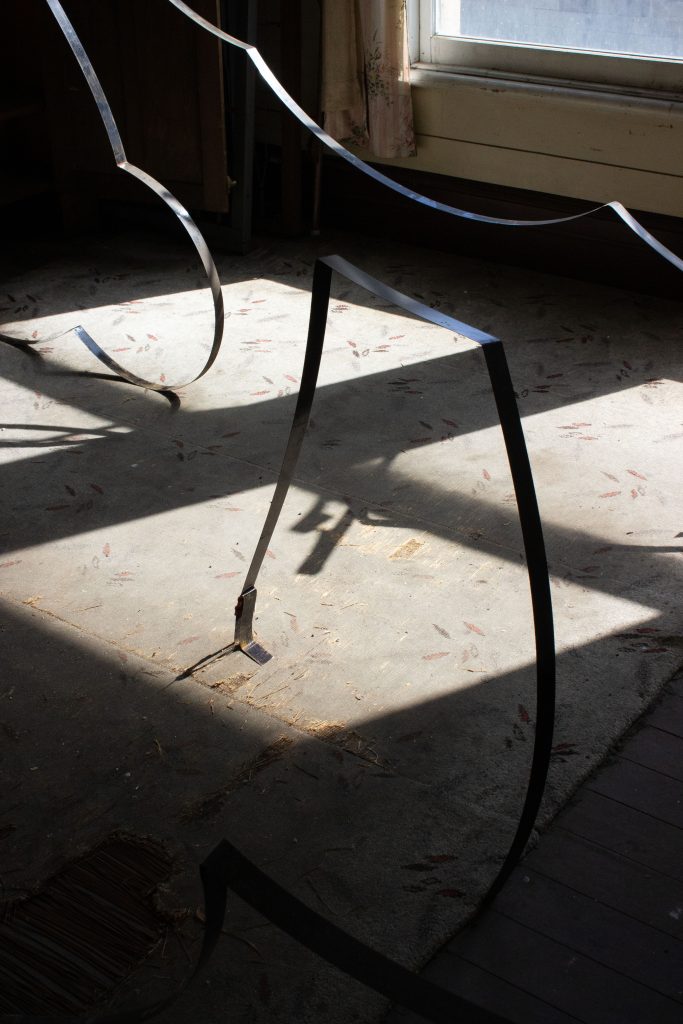 Paula Collier Black Strap Repurposed High Tensile Metal Strapping 2025